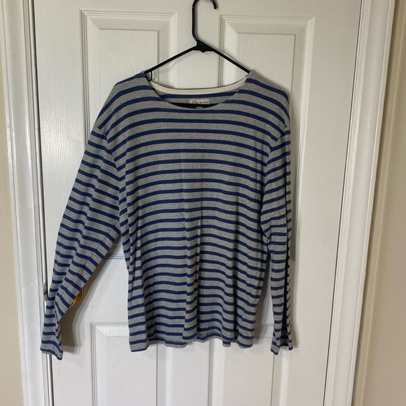 J. Crew Other - J. Crew Blue and Gray Striped Long Sleeve Shirt